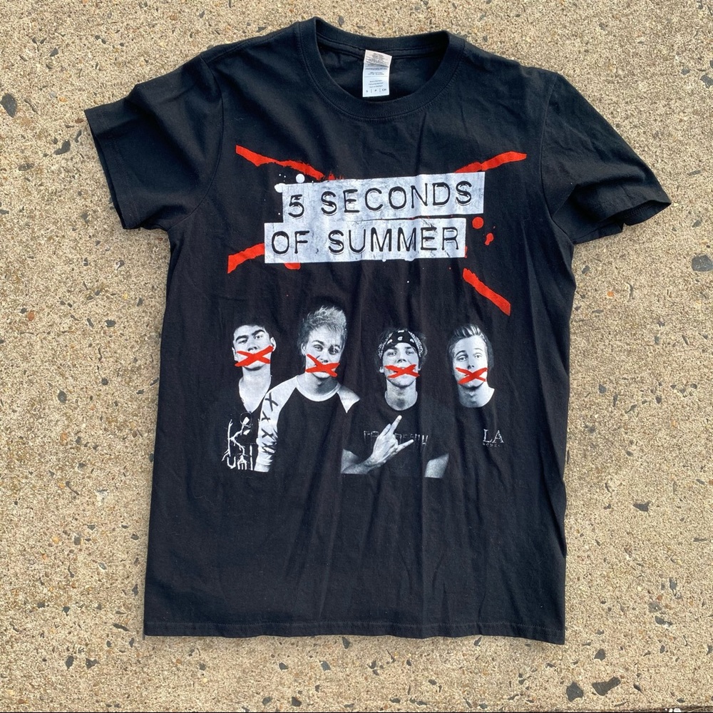 5 Seconds Of Summer Tour Merch Band Tee Merch